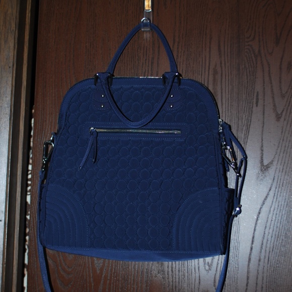 Vera Bradley Bags Reduced Vera Bradley Navy Blue Quilted Lg Bag Poshmark